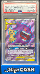 Pokémon - PSA 10 Gengar & Mimikyu GX 164/181 Team Up