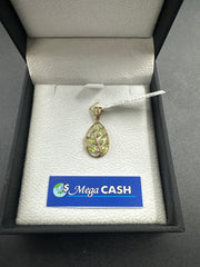 LADIES 9CT GOLD LEAF PENDANT