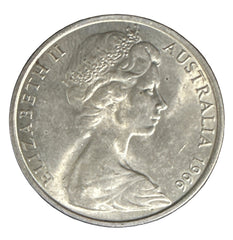 Australian 1966 Round Silver 50c Coin