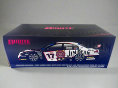 Biante Model Cars 1/18 Scale Diecast Model B18302A- Johnson/Davidson, 2007 Super Cheap Auto 1000 3rd Place, Jim Beam Racing Ford BF Falcon - NO CERTIFICATION PAPER