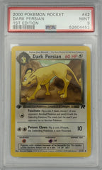 Pokemon PSA 9 Dark Persian 42/82 1st Edition Rocket