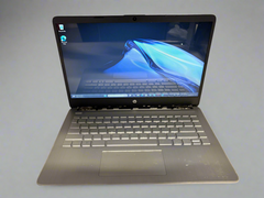 HP LAPTOP - INTEL CELERON PROCESSOR @1.10 GHZ - 4GB RAM / 128GB SSD - WINDOWS 11 HOME S MODE - MISSING HINGE COVERS