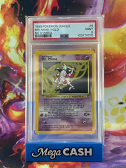 1999 Pokemon Mr. Mime Holo Jungle No Symbol error 6/64 - PSA 9