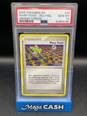 PSA 10 Warp Point Rev Holo 93/115 Unseen Forces