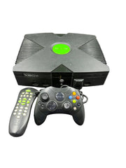Microsoft Original Xbox With DVD Playback Kit & Remote + 1 Controller - See Description