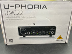 BEHRINGER - U-Phoria UMC22 - 2x2 USB Audio Interface