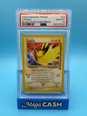 Pokémon 2000 Zapdos Black Star Promo - AOKI ERROR - PSA GEM MT 10