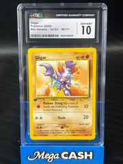 CGC 10 1ST Edition Gligar 59/111 Neo Genesis
