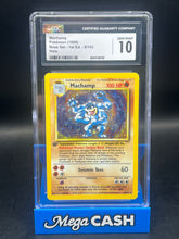 CGC 10 1ST Edition Machamp 8/102