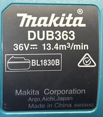 Makita Blower - 18V - DUB363 - Skin Only