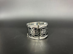 Ladies Elite Stainless Steel Bangle Watch