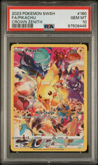 Pokemon PSA 10 Pikachu 160/159 Crown Zenith