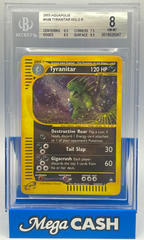 Pokémon - BGS 8 Tyranitar Holo H28/H42 Aquapolis