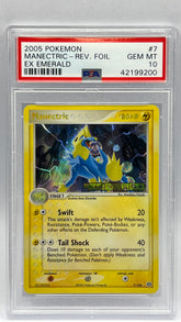 Pokémon - Manectric Rev Holo 7/106 Ex Emerald ( POP 10) PSA 10