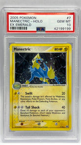 Pokémon - Manectric Holo 7/106 Ex Emerald ( POP 24) PSA 10
