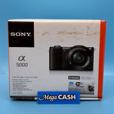 SONY A5000 | OPTICAL STEADY SHOT 3.5-5.6/16-50 1650 CAMERA LENS - W/ BOX, MANUALS, CHARGING CABLE