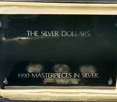 1990 Masterpieces In Silver Proof Set - The Silver Dollars - 20049/25000 Limited