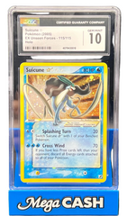 Pokémon - CGC 10 Suicune Gold Star 115/115 Unseen Forces