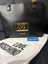 Love Moschino Plaque tote bag faux leather with dust bag