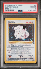 Pokémon - PSA 8 Clefairy 6/130 Base Set 2