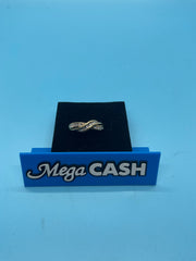 Ladies 9ct With Diamonds Solid Gold Ring Size O / 15-55