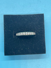Ladies 10ct Gold Ring With Diamonds Size P / 16-56 With Valuation