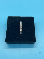 Ladies 10ct Gold Ring With Diamonds Size P / 16-56 With Valuation