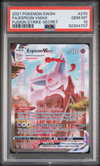 Pokémon - PSA 10 Espeon Vmax 270/264 Fusion Strike