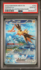 Pokémon - PSA 10 Zapdos Ex 202/165 S&V 151
