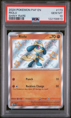 Pokémon - PSA 10 Riolu 1373/091 Paldean Fates