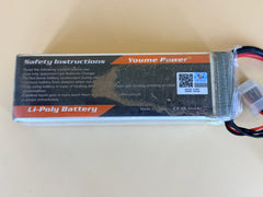 Youme Power 6500MAH 80c 14.8v 4s 96.2Wh RC Battery