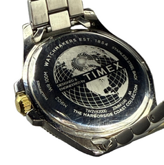 MENS TIMEX WATCH - TW2V4300 - Two Tone Silver/Gold Stainless Steel Band - Blue Analogue