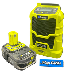 RYOBI 18V Bluetooth Radio Speaker - R18R - With 2.5Ah Battery