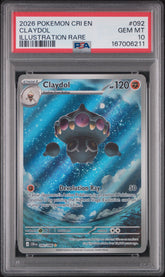 Pokémon - PSA 10 Claydol 092/086 Choas Rising