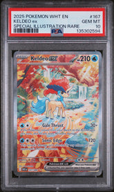Pokémon - PSA 10 Keldeo Ex 176/086 White Flare
