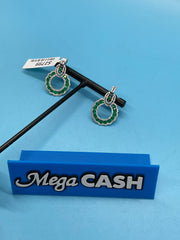 18CT EMERALD & DIAMOND EARRINGS