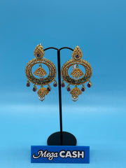 22CT FANCY DROP EARRINGS