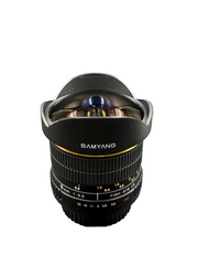 Samyang 8mm fish eye camera lens