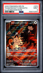 Pokémon - PSA 9 Team Rocket’s Meowth 203/182 Destined Rivals