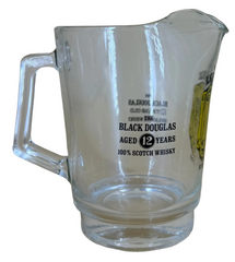 The Black Douglas - Glass Jug - Vintage