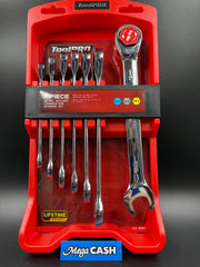 Tool pro 7 piece Ratchet/Spanner combo set