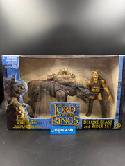 Toy Biz LOTR The Two Towers - Sharku with War Beast - Deluxe Beast and Rider Set