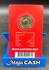 2022 $2 Red Poppy - Remembrance Day ‘C’ Mintmark Unc Coin