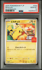 Pokemon - Pikachu 020/M-P PSA 10 - Mcdonalds Promo