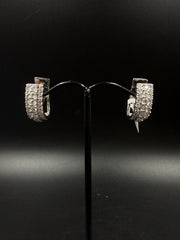 14ct Diamond White Gold Earrings 7.4gms