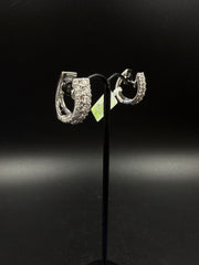 14ct Diamond White Gold Earrings 7.4gms