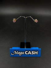 18ct Pink Stone Stud Earrings 1.7gms