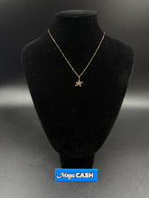 18ct Chain & Diamond Pendant Necklace 2.55gms