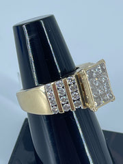 Ladies 14ct Yellow Gold Diamond Ring