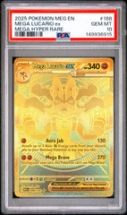 Pokemon- Mega Lucario EX 188/132 PSA 10